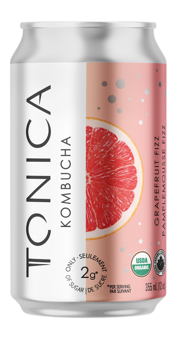 TONICA, LOW SUGAR GRAPEFRUIT FIZZ, 6 x 355ML