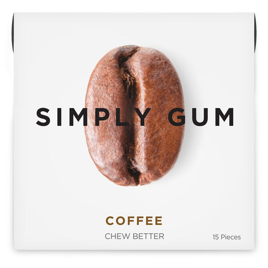 SIMPLY GUM, COFFEE NATURAL CHEWING GUM, 12 x 15CT