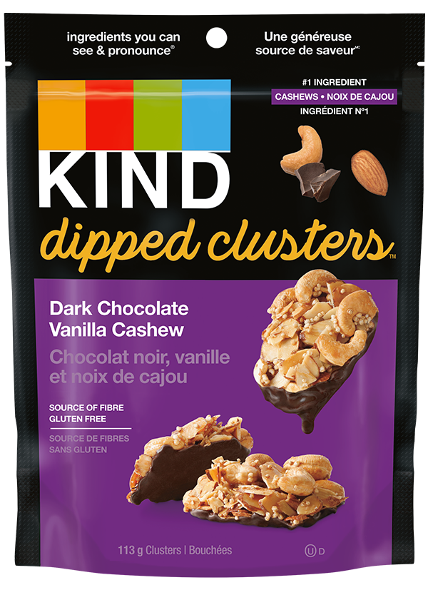 KIND, DARK CHOCOLATE VANILLA CASHEW, 8 x 113G