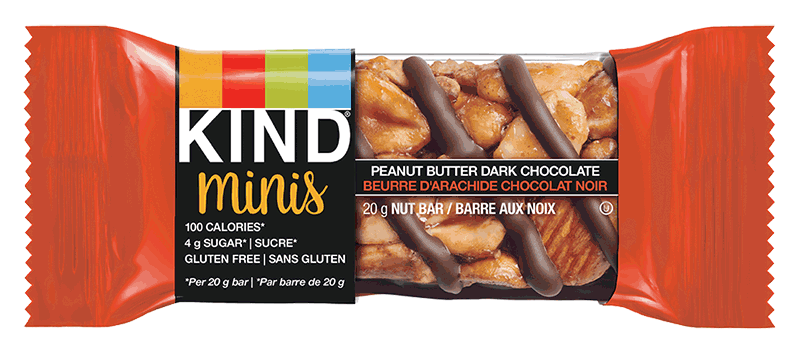 KIND, MINIS PEANUT BUTTER & DARK CHOCOLATE, 8 x 10/20G