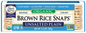 EDWARDSANDSONS, ORG BROWN RICE SNAPS-UNSALTED PLAIN, 12 x 100G