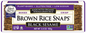 EDWARDSANDSONS, BROWN RICE SNAPS-BLACK SESAME, 12 x 100G