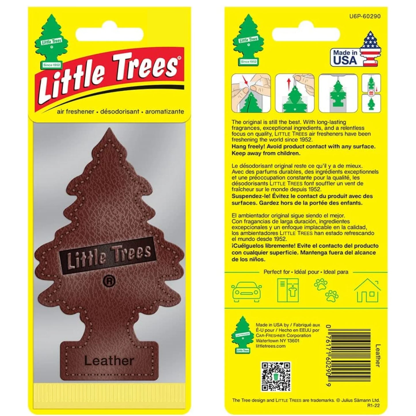 LITTLE TREES LEATHER AUTOMOBILE FIR, 24 X 1 UN