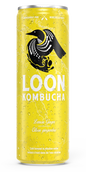 LOON KOMBUCHA, LEMON GINGER, 12 x 355ML