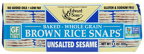 EDWARDSANDSONS, NS SESAME RICE SNAP, 12 x 100G