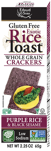 EDWARDSANDSONS, EXOTIC RICE TOAST-PURPLE RICE, 12 x 65G