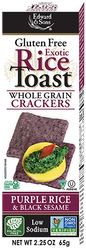 EDWARDSANDSONS, EXOTIC RICE TOAST-PURPLE RICE, 12 x 65G
