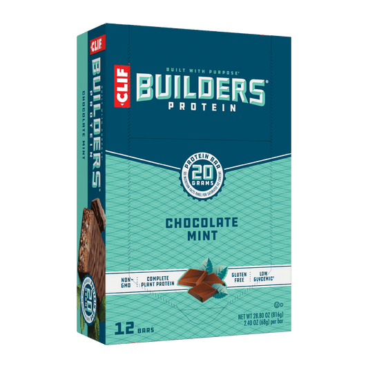 CLIF/LUNABAR, BUILDERS CHOC MINT BAR, 12 x 68 G