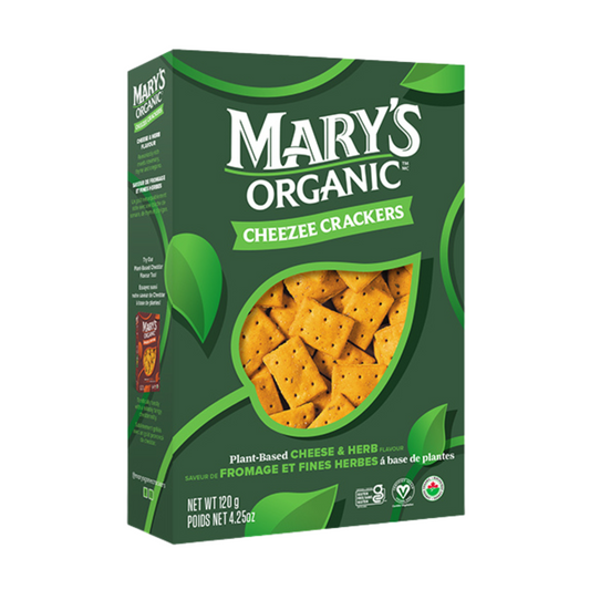 MARY'S ORGANIC, CHEEZEE CHEESE & HERB, 6 x 120G