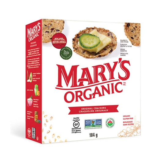 MARY'S ORGANIC, ORIGINAL CRACKERS OR, 12 x 184 G