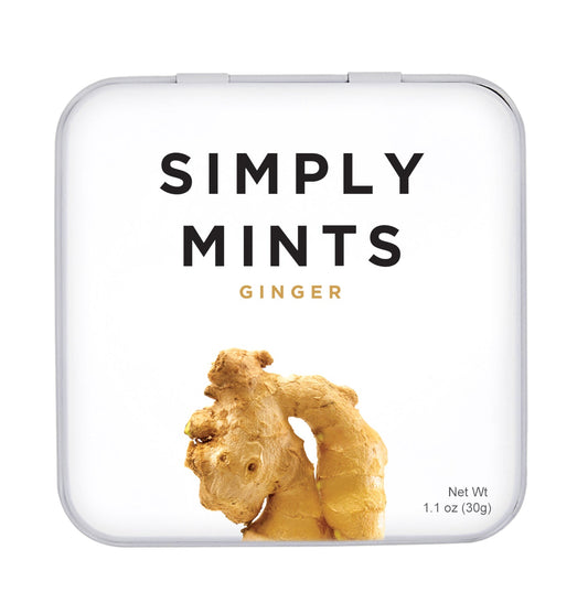 SIMPLY GUM, GINGER NATURAL MINTS, 6 x 30G