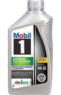 MOBIL 1 MOTOR OIL 0W20 SYNTHETIC, 6 X 1 L