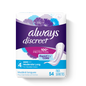 ALWAYS DISCREET HYGIENE SERV MODERATE LONG, 3 X 54 UN