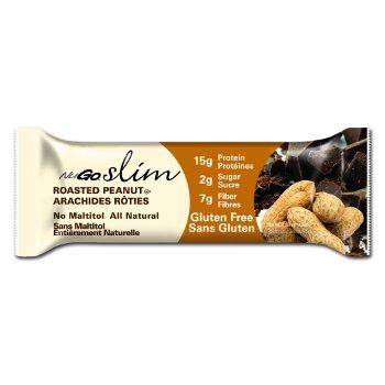 NUGO NUTRITION, SLIM - CRUNCHY PEANUT BUTTER BAR, 12 x 45G
