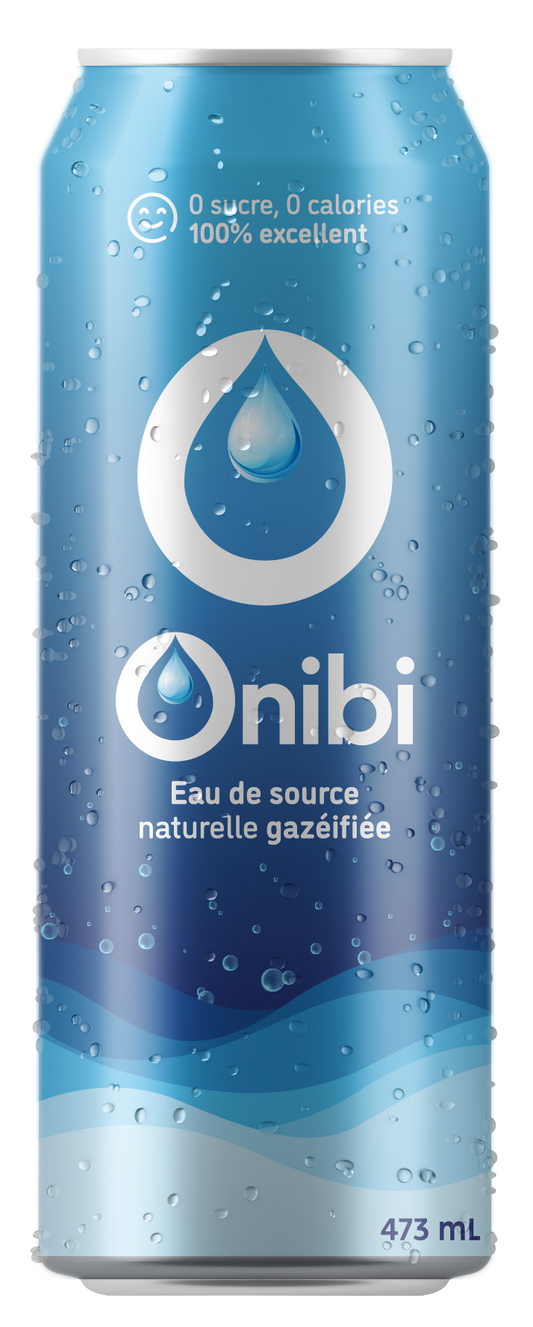 ONIBI SPARKLING WATER REGULAR, 8 X 473 ML