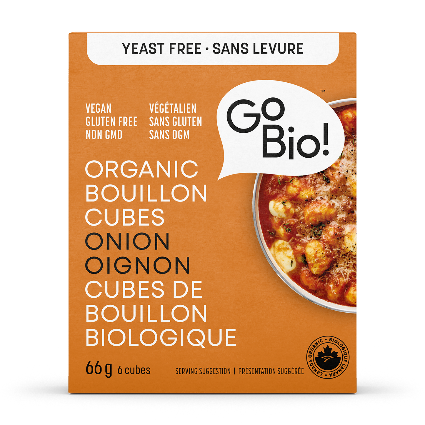 GO-BIO, YF ONION BUILLON CUBES OR, 15 x 66G