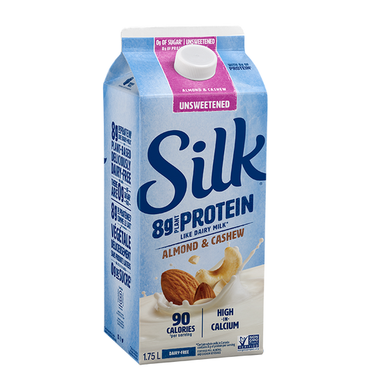 SILK, SILK PROTEIN ORIGINAL UNSWEETENED, 6 x 1.75LL
