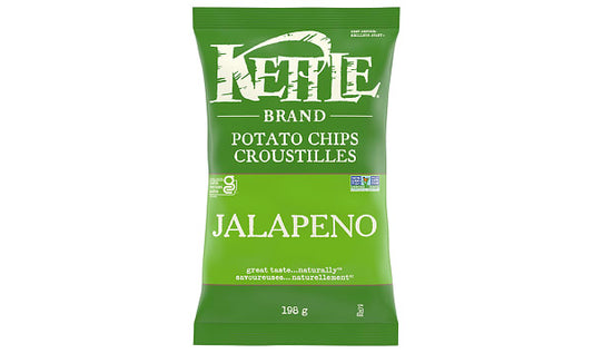 KETTLE FOODS, JALAPENO 198G, 12 x 198G