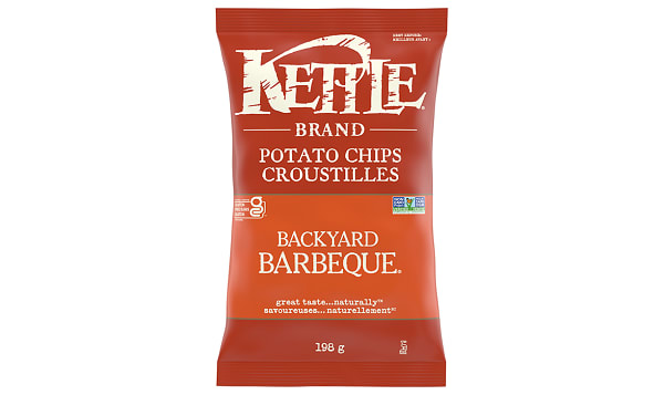 KETTLE FOODS, BACKYARD BARBEQUE 198G, 12 x 198G