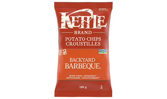 KETTLE FOODS, BACKYARD BARBEQUE 198G, 12 x 198G