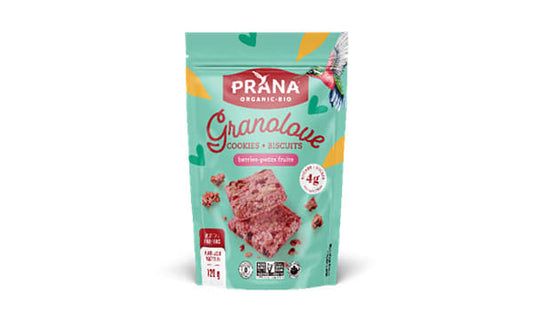 PRANA, GRANOLOVE COOKIES - BERRIES, 8 x 120G