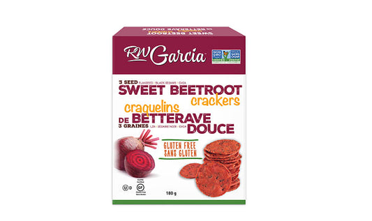 R.W. GARCIA, SWEET BEET CRACKERS, 6 x 180G