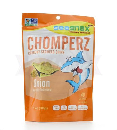 SEA SNAX, ONION SEAWEED CHIPS, 8 x 30 G