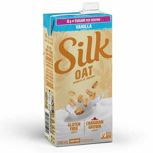 SILK, SILK OAT YEAH UNSWEETENED VANILLA, 12 x 946ML