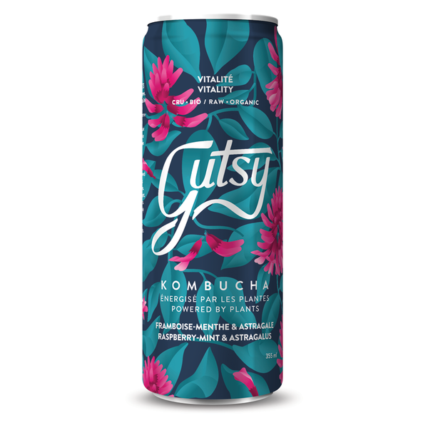 GUTSY KOMBUCHA, VITALITY ORGANIC, 8 x 355ML