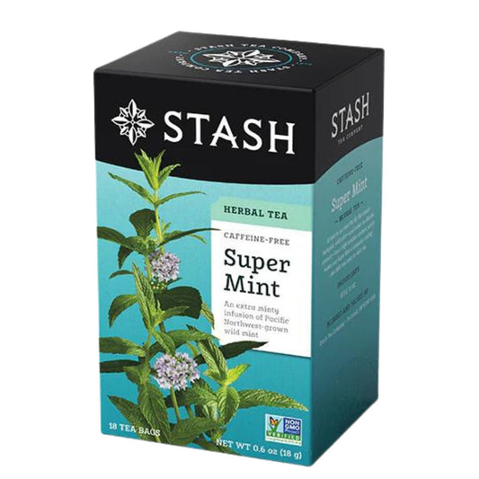 STASH TEA, SUPER MINT, 6 x 18CT