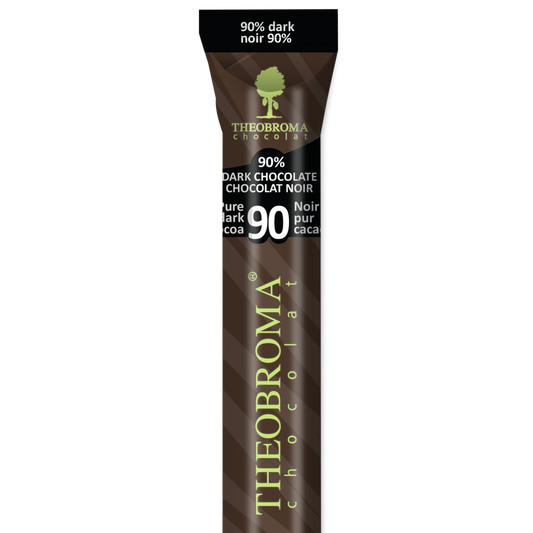 THEOBROMA CHOCO, 90% DARK CHOCOLATE, 18 x 35G