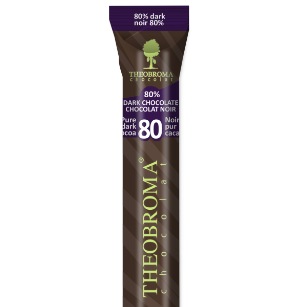THEOBROMA CHOCO, 80% DARK CHOCOLATE, 18 x 35G