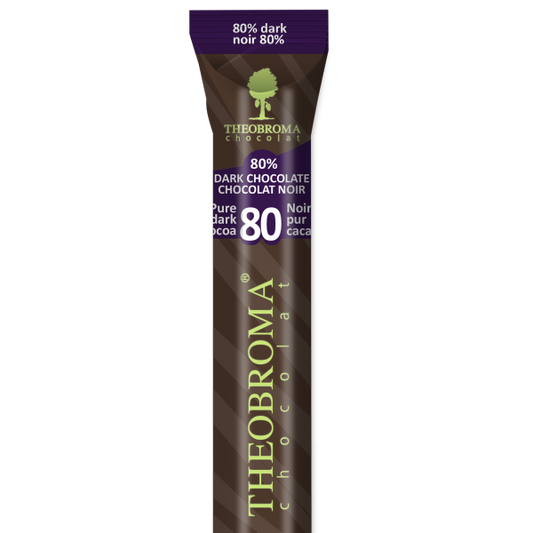 THEOBROMA CHOCO, 80% DARK CHOCOLATE, 18 x 35G