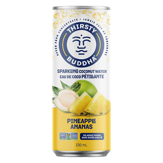 THIRSTY BUDDHA, SPARKLING WITH PINEAPPLE, 12 x 330ML