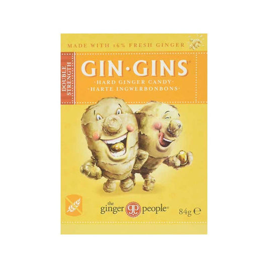 GINGERPEOPLE, DOUBLE STRENGTH HARD GINGER CANDY, 12 x 84G