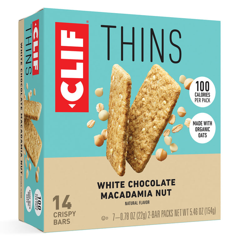 CLIF/LUNABAR, THINS WHITE CHOCOLATE MACADAMIA NUT, 6 x 154G