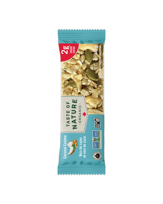TASTEOFNATURE, LOW SUGAR - COCONUT CASHEW, 16 x 40G
