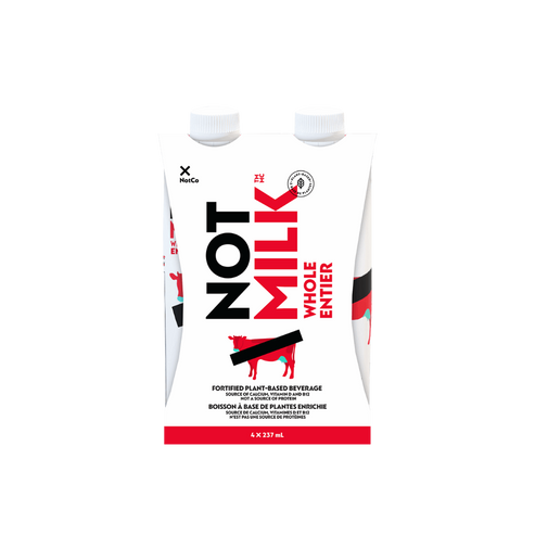 NOTMILK, NOT MILK - WHOLE 4-PACK, 4 x 4X237ML