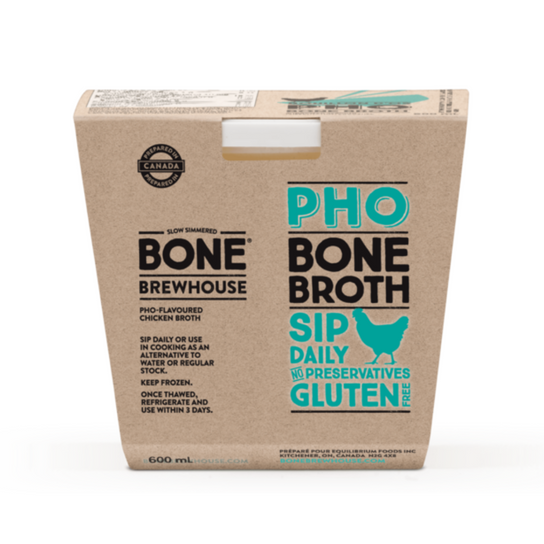 BONE BREWHOUSE, PHO-FLAVOURED CHICKEN BROTH, 6 x 600ML