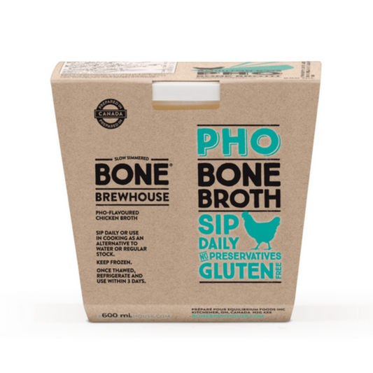 BONE BREWHOUSE, PHO-FLAVOURED CHICKEN BROTH, 6 x 600ML