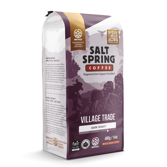 SALT SPRING COF, VILLAGE TRADE, 8 x 400G
