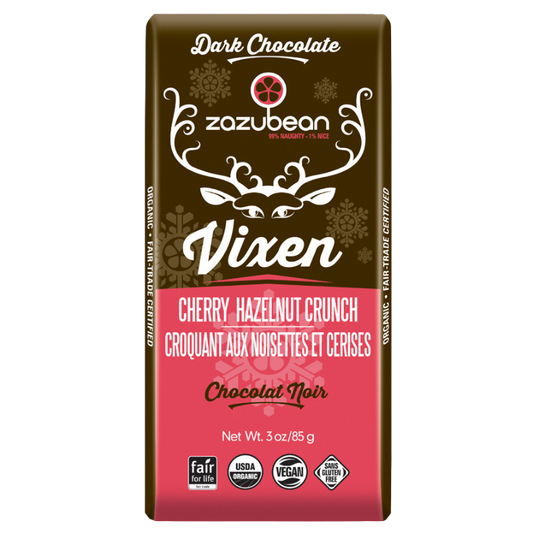 ZAZUBEAN, VIXEN - CHERRY HAZELNUT CRUNCH, 12 x 85G