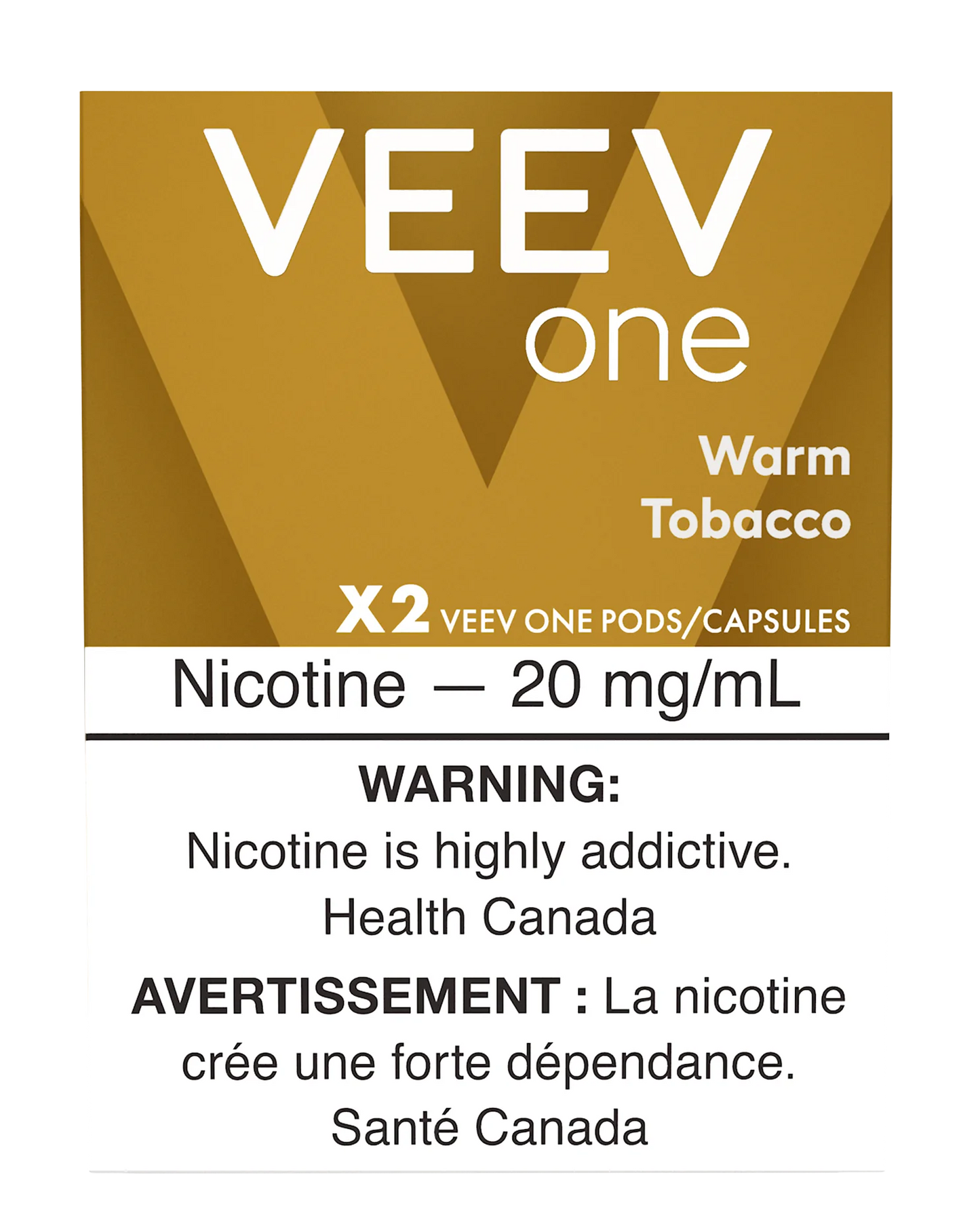 VEEV POD ONE WARM TOBACCO 1.8%, 5 X 2 UN