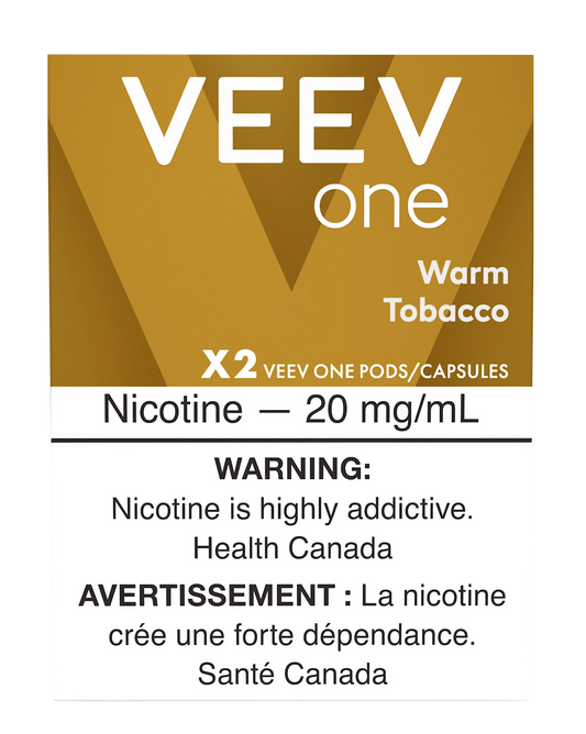 VEEV POD ONE WARM TOBACCO 1.8%, 5 X 2 UN