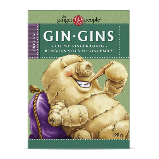 GINGERPEOPLE, ORIGINAL GINGER CHEWS BOX, 12 x 128G