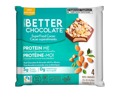 FOURX BETTER CH, SINGLE S- PROTEIN ME ALMOND-PREBIOTICS, 12 x 32G