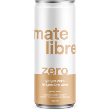 MATE LIBRE, GINGER ZERO - YERBA MATE, 12 x 330ML