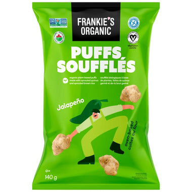 FRANKIE'S, ORG JALAPENO CLOUD PUFFS, 12 x 140G