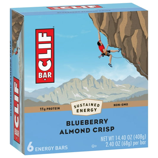 CLIF/LUNABAR, BLUEBERRY ALMOND CRISP - 6PK, 6 x 68G