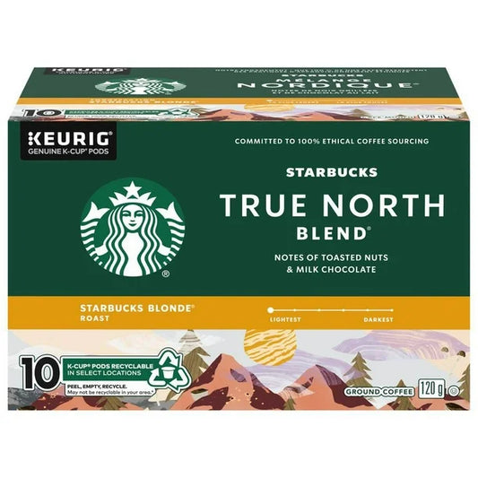 STARBUCKS NORDIC BLEND COFFEE 10 K-CUPS, 6 X 10 UN